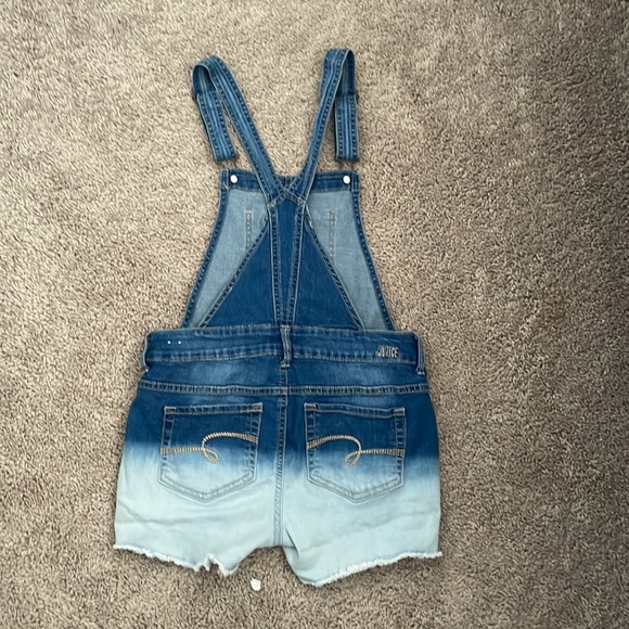 Justice ombré overalls shorts size 14 - Picture 2 of 2